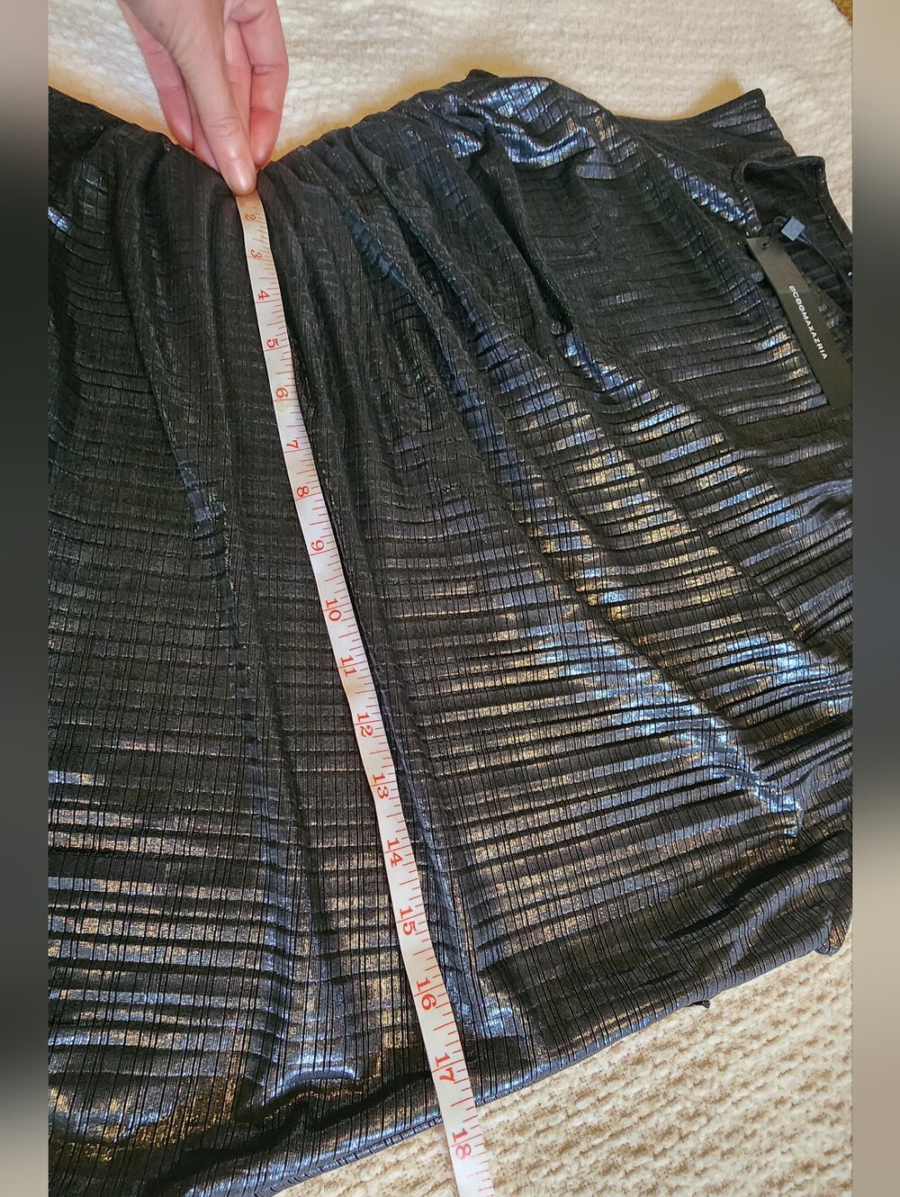 BCBGMaxAzria Shimmery Black Asymmetrical Dress - Picture 5 of 8